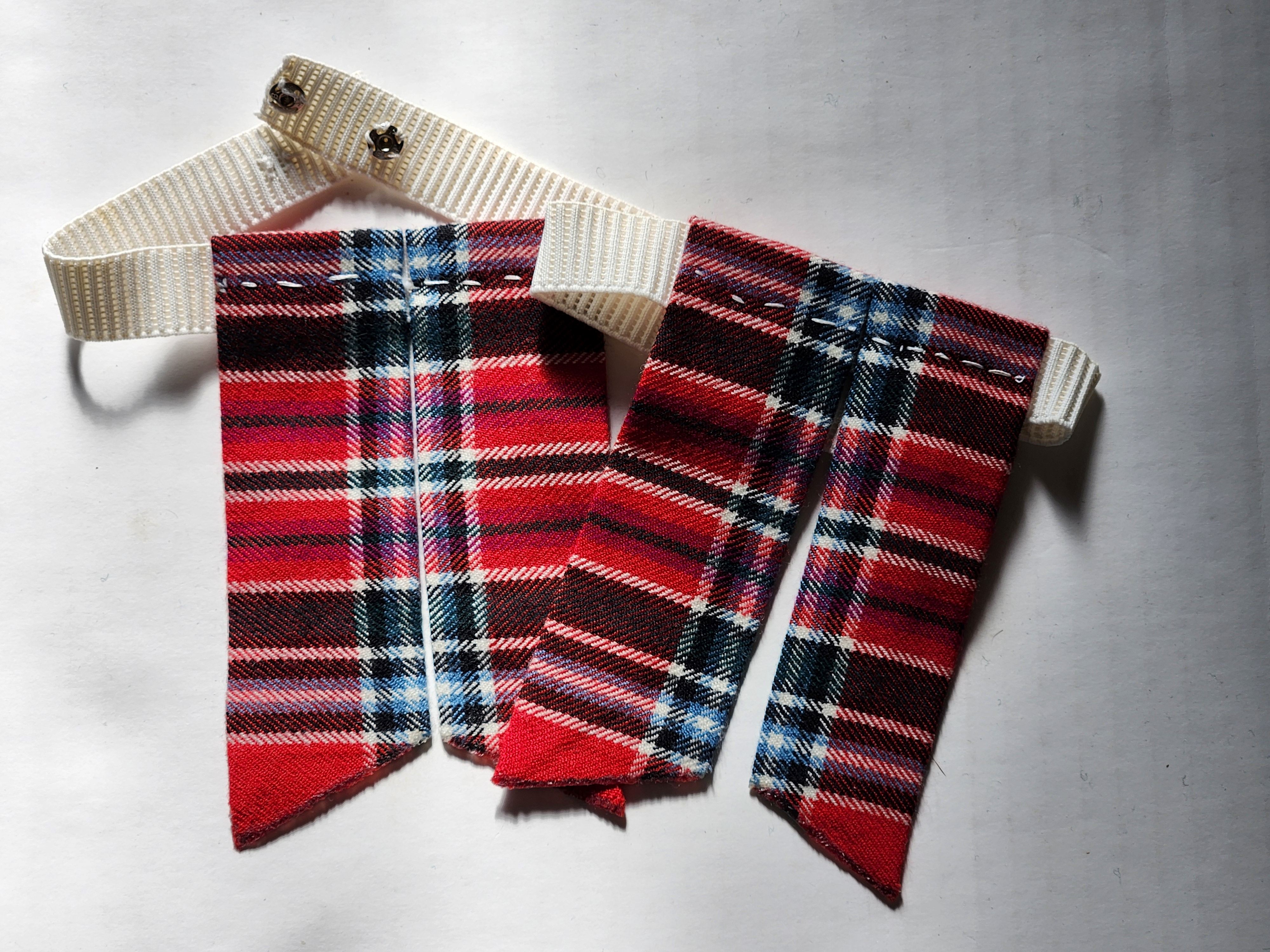 Hand Made MacBean Tartan Flashes (image for) Hand Made MacBean Tartan Flashes