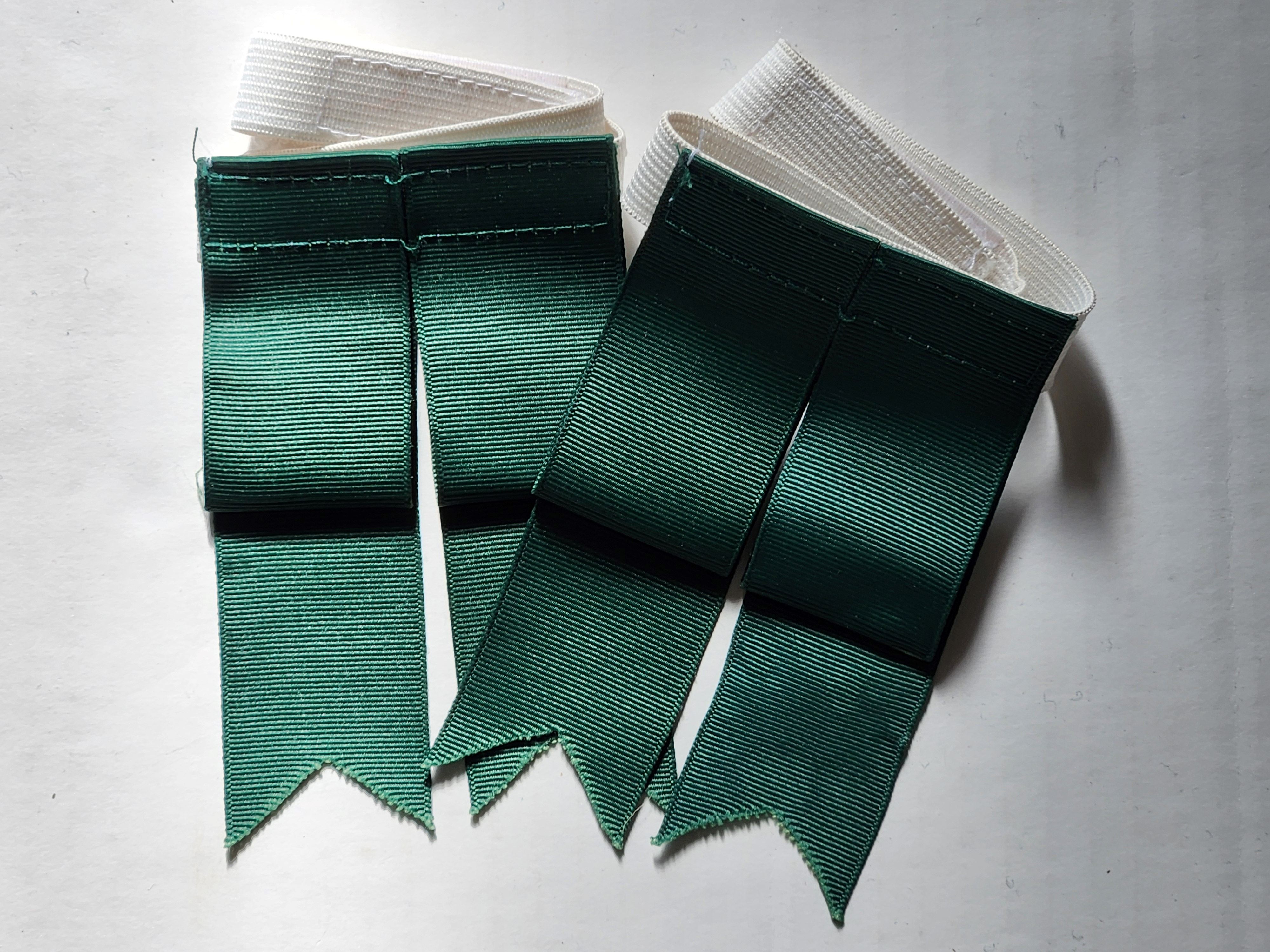 Dark Green Grosgrain Loop Flashes (image for) Dark Green Grosgrain Loop Flashes