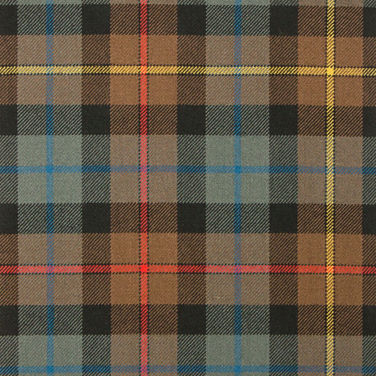 Gow Hunting Weathered Heavy Weight Tartan Fabric - Click Image to Close