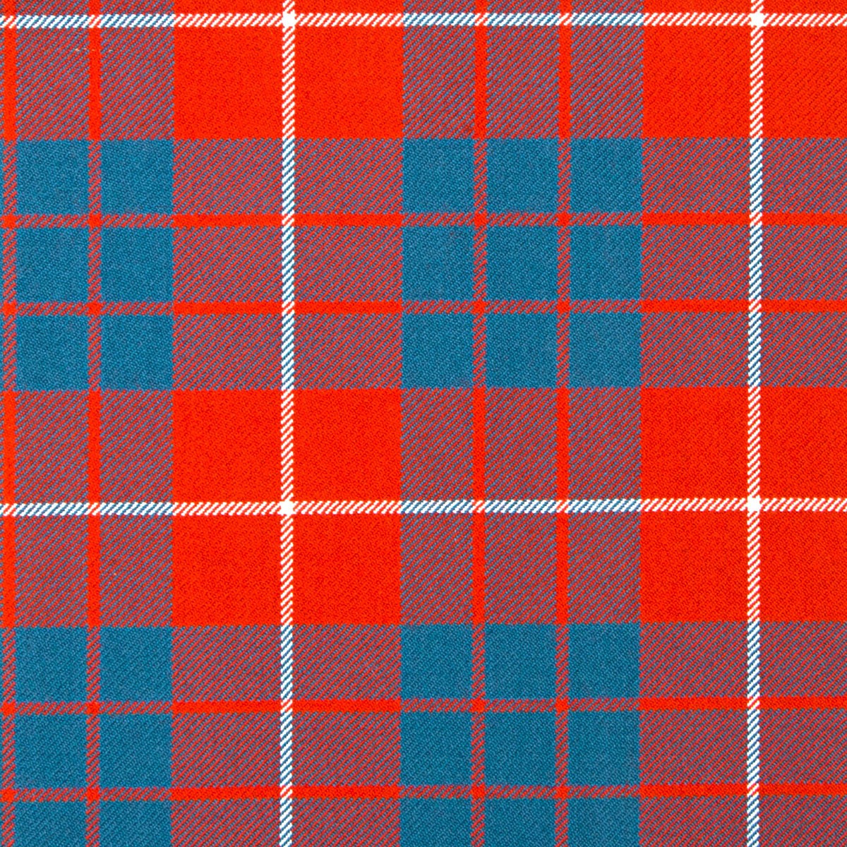 Hamilton Red Ancient Heavy Weight Tartan Fabric - Click Image to Close