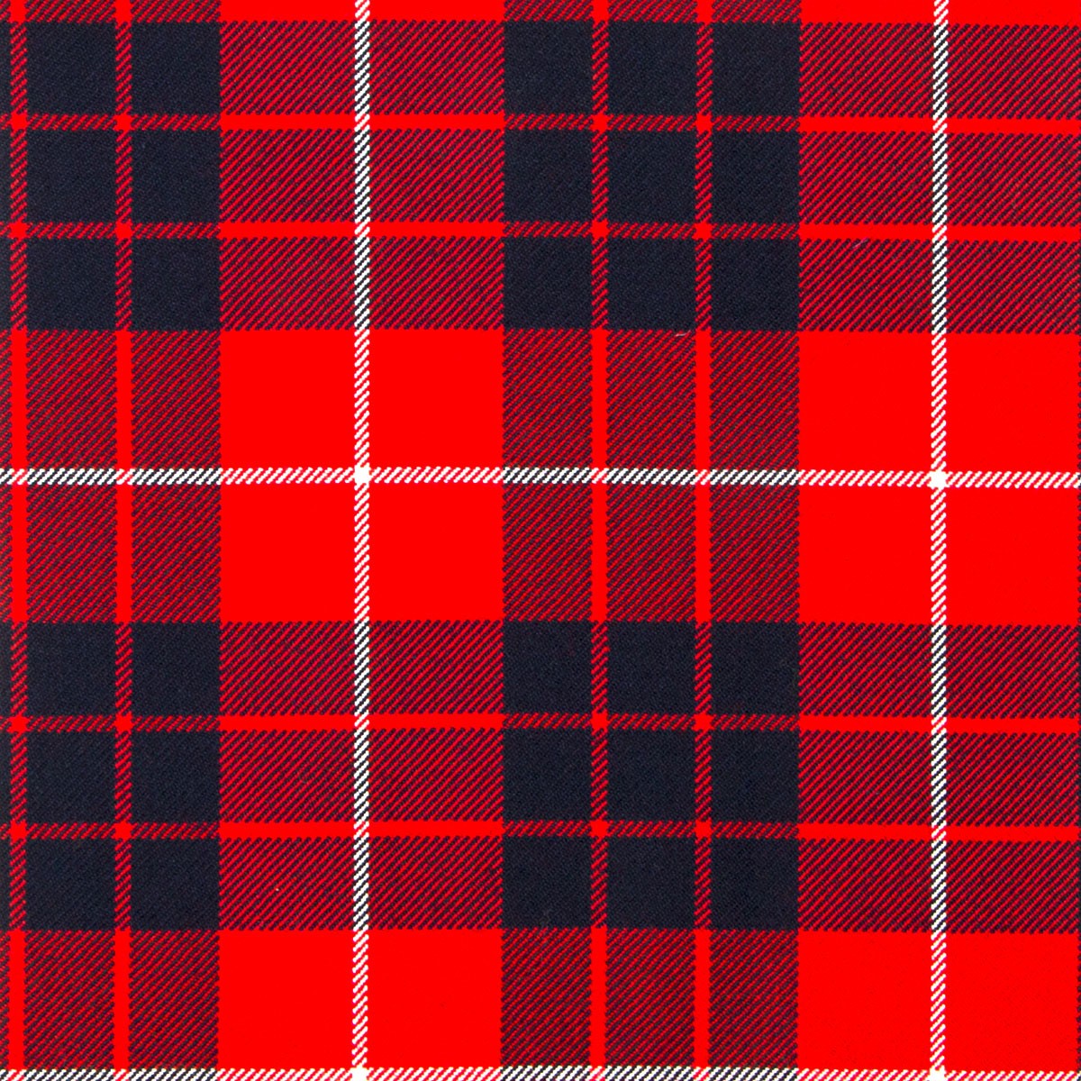 Hamilton Red Modern Heavy Weight Tartan Fabric