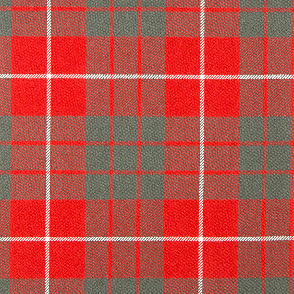 Hamilton Red Weathered Heavy Weight Tartan Fabric