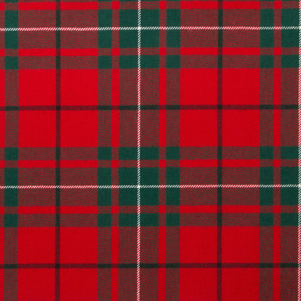 MacAuley Red Modern Tartan Fabric - Click Image to Close