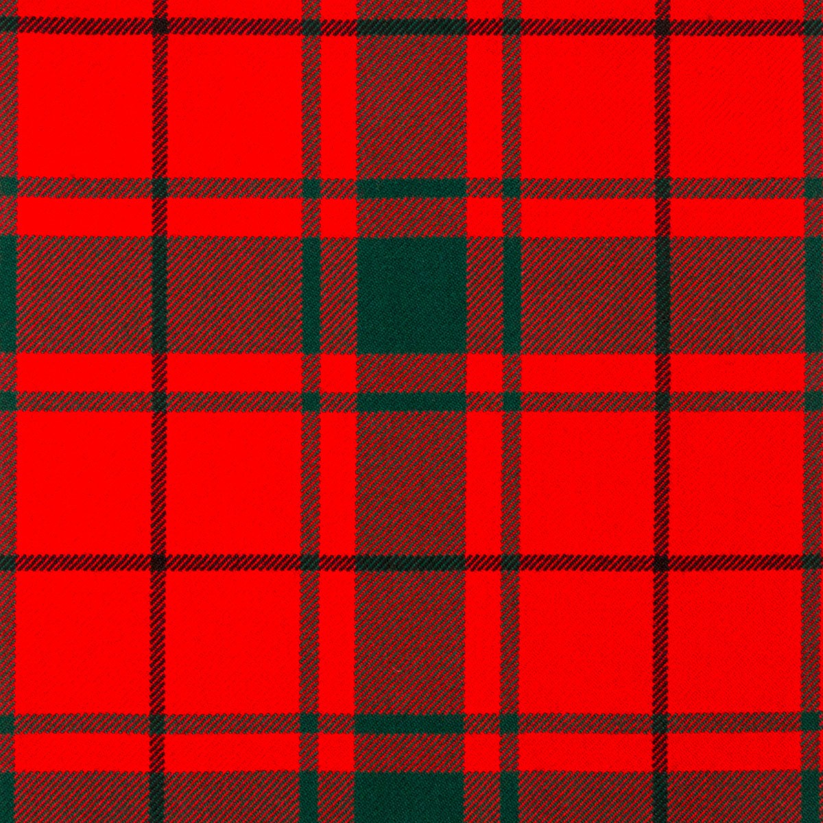 MacDonald of the Isles Red Modern Heavy Weight Tartan Fabric - Click Image to Close