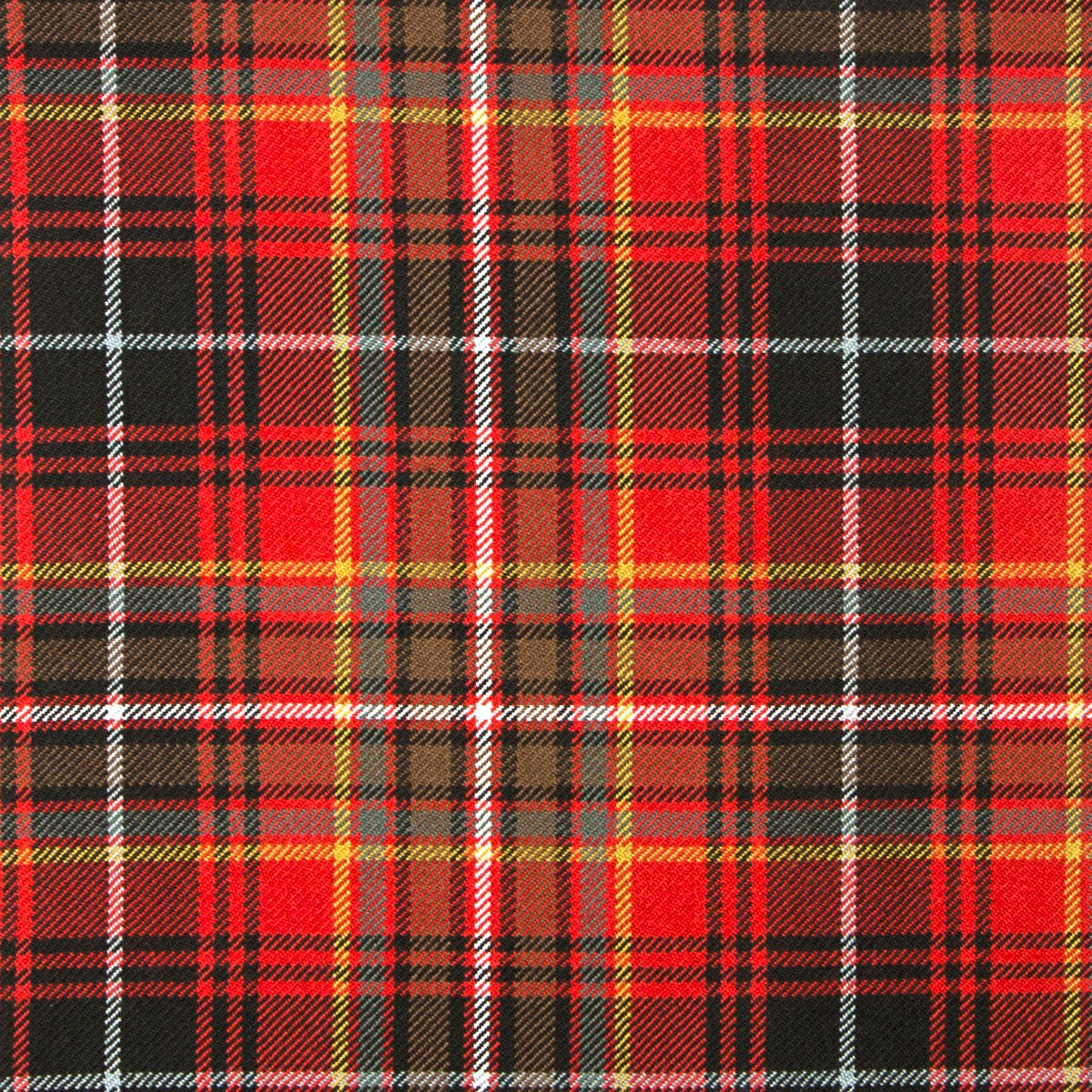 MacInnes Red Weathered Heavy Weight Tartan Fabric - Click Image to Close