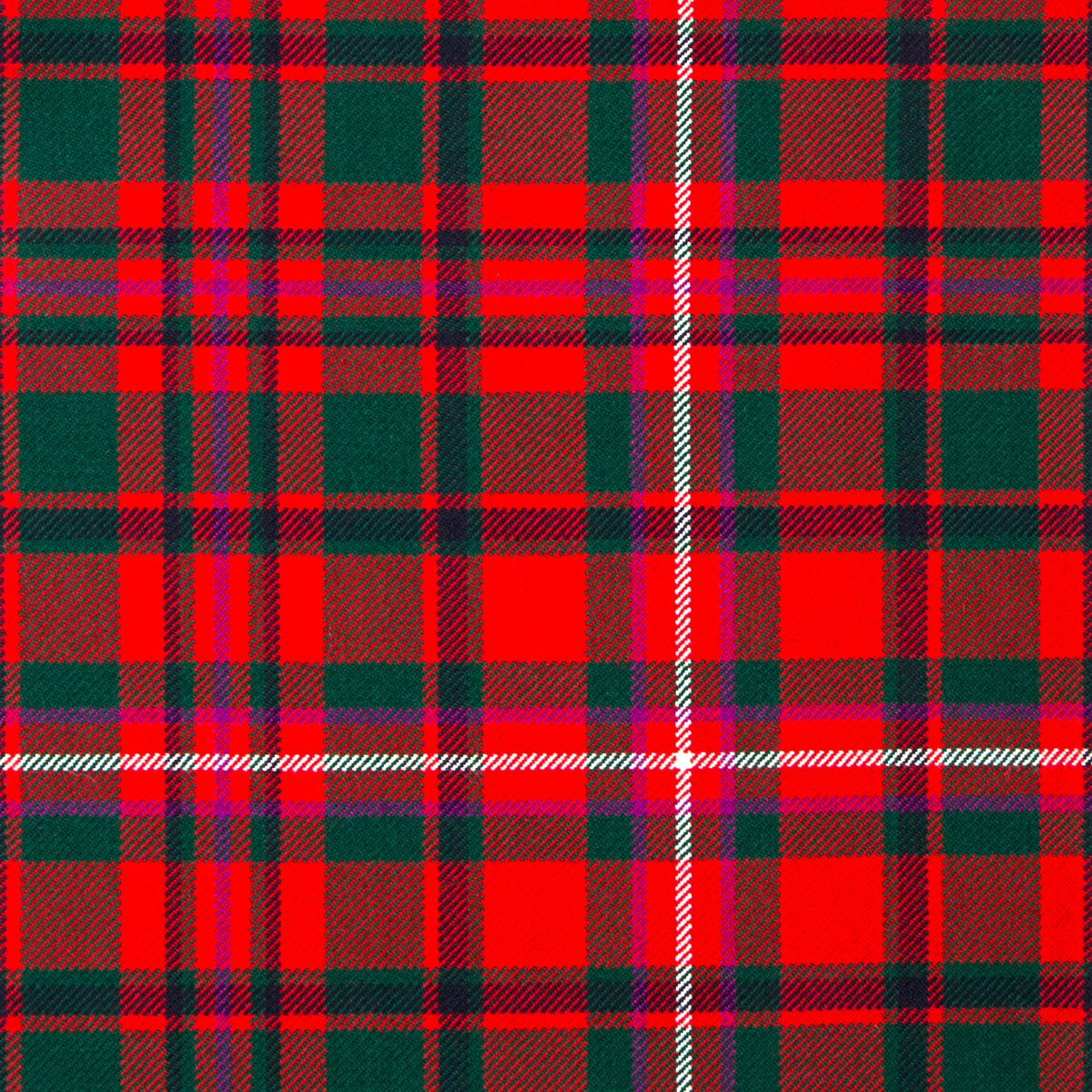 MacKinnon Red Modern Heavy Weight Tartan Fabric