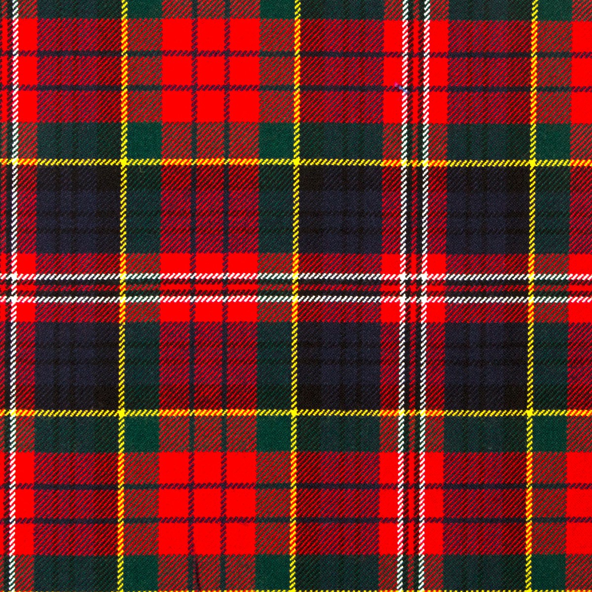 MacPherson Clan Modern Heavy Weight Tartan Fabric - Click Image to Close