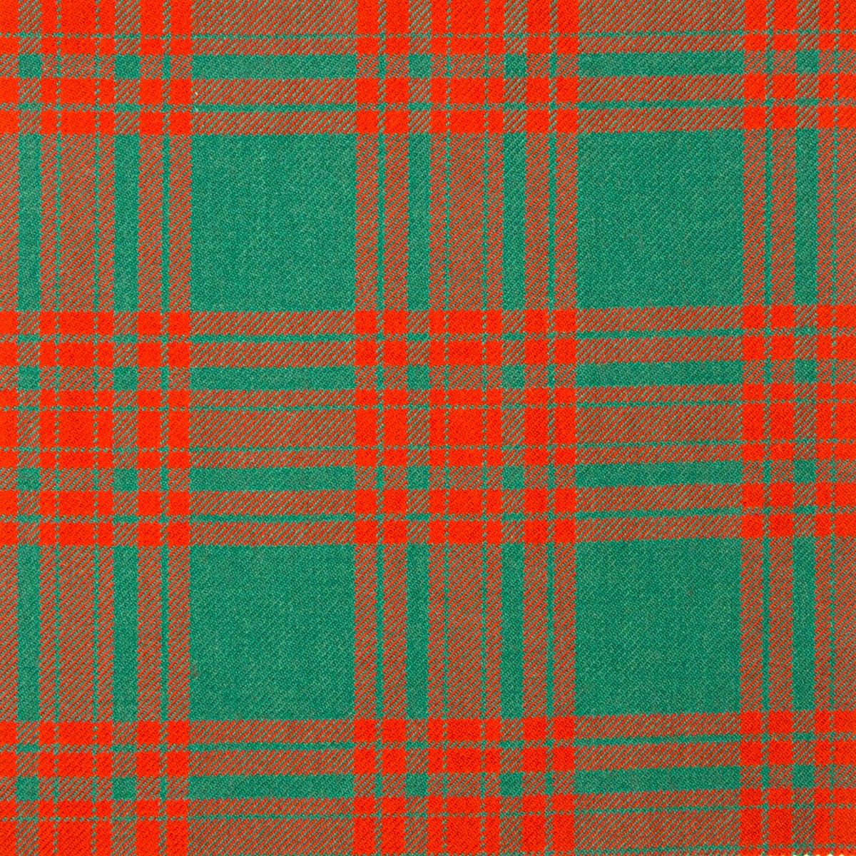 Menzies Green Ancient Heavy Weight Tartan Fabric - Click Image to Close