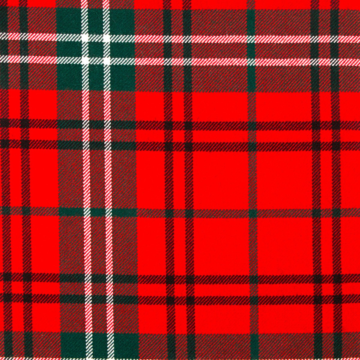 Morrison Red Modern Heavy Weight Tartan Fabric - Click Image to Close