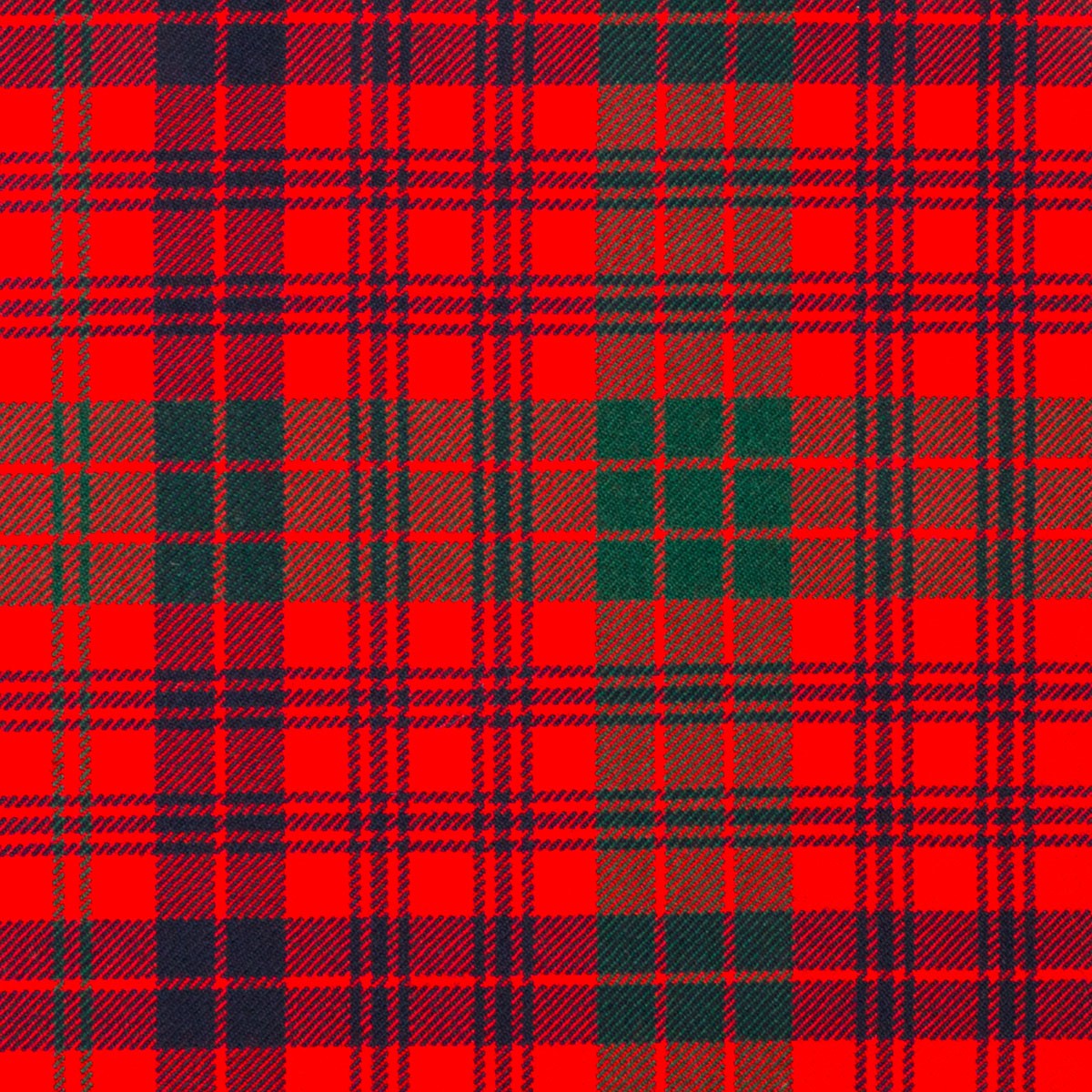 Ross Red Modern Heavy Weight Tartan Fabric - Click Image to Close