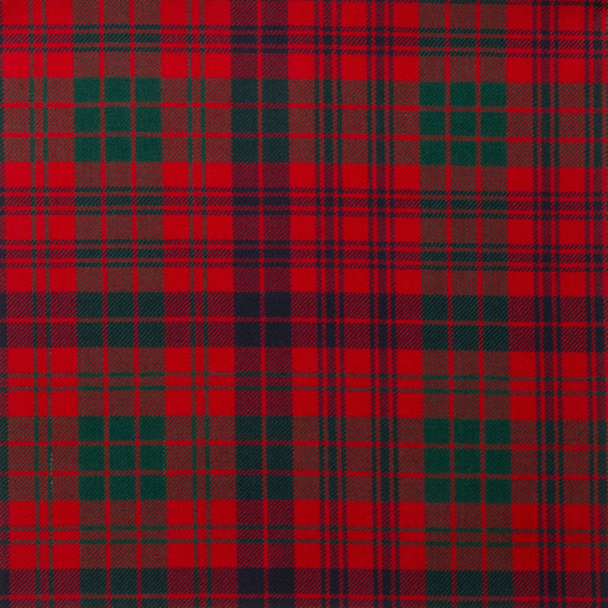 Ross Red Modern Tartan Fabric - Click Image to Close